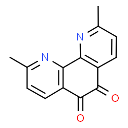 ChemSpider 2D Image | 2,9-Dimethyl-1,10-phenanthroline-5,6-dione | C14H10N2O2