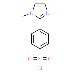 ChemSpider 2D Image | 4-(1-Methyl-1H-imidazol-2-yl)benzenesulfonyl chloride | C10H9ClN2O2S