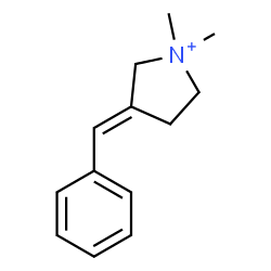 ChemSpider 2D Image | (3E)-3-Benzylidene-1,1-dimethylpyrrolidinium | C13H18N
