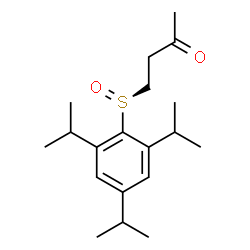 ChemSpider 2D Image | 4-[(S)-(2,4,6-Triisopropylphenyl)sulfinyl]-2-butanone | C19H30O2S