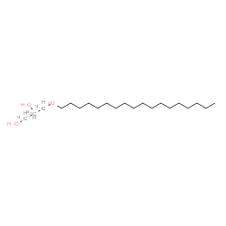 ChemSpider 2D Image | 3-(Octadecyloxy)-1,2-(~14~C_3_)propanediol | C1814C3H44O3