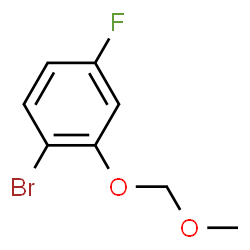 ChemSpider 2D Image | 1-Bromo-4-fluoro-2-(methoxymethoxy)benzene | C8H8BrFO2