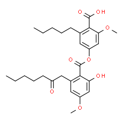 ChemSpider 2D Image | confluentic acid | C28H36O8