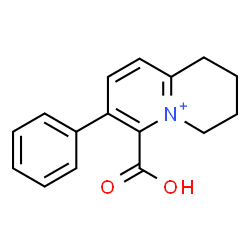 ChemSpider 2D Image | 6-Carboxy-7-phenyl-1,2,3,4-tetrahydroquinolizinium | C16H16NO2