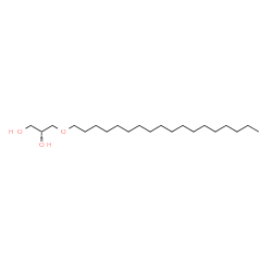 ChemSpider 2D Image | (2R)-3-(Octadecyloxy)-1,2-propanediol | C21H44O3