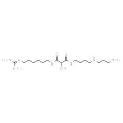 ChemSpider 2D Image | N-{4-[(3-Aminopropyl)amino]butyl}-N'-{6-[(diaminomethylene)amino]hexyl}-2-hydroxymalonamide | C17H37N7O3