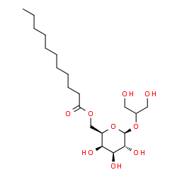 ChemSpider 2D Image | 1,3-Dihydroxy-2-propanyl 6-O-undecanoyl-beta-D-galactopyranoside | C20H38O9