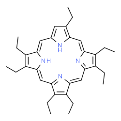 ChemSpider 2D Image | 2,3,7,8,12,13,17-Heptaethylporphyrin | C34H42N4