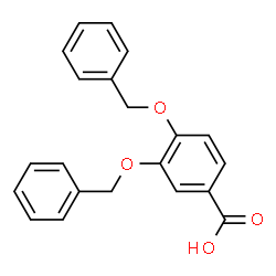 ChemSpider 2D Image | 3,4-BIS(BENZYLOXY)BENZOIC ACID | C21H18O4
