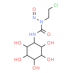ChemSpider 2D Image | 1-(2-Chloroethyl)-1-nitroso-3-(2,3,4,5,6-pentahydroxycyclohexyl)urea | C9H16ClN3O7