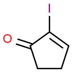 ChemSpider 2D Image | 2-Iodo-2-cyclopenten-1-one | C5H5IO