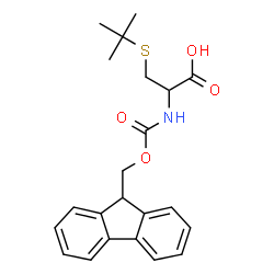 ChemSpider 2D Image | N-[(9H-Fluoren-9-ylmethoxy)carbonyl]-S-(2-methyl-2-propanyl)cysteine | C22H25NO4S