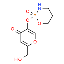 ChemSpider 2D Image | 2-(Hydroxymethyl)-5-[(2-oxido-1,3,2-oxazaphosphinan-2-yl)oxy]-4H-pyran-4-one | C9H12NO6P
