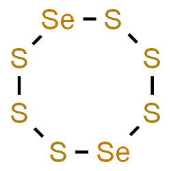 ChemSpider 2D Image | 1,2,3,5,6,7,4,8-Hexathiadiselenocane | S6Se2