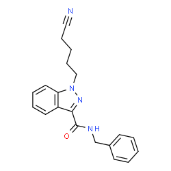 ChemSpider 2D Image | Benzyl-4-cyano BUTINACA | C20H20N4O