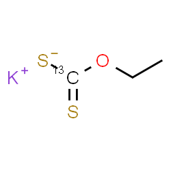 ChemSpider 2D Image | Potassium O-ethyl (~13~C)carbonodithioate | C213CH5KOS2