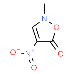 ChemSpider 2D Image | 2-Methyl-4-nitro-1,2-oxazol-5(2H)-one | C4H4N2O4