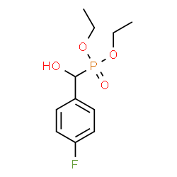 ChemSpider 2D Image | Diethyl [(4-fluorophenyl)(hydroxy)methyl]phosphonate | C11H16FO4P