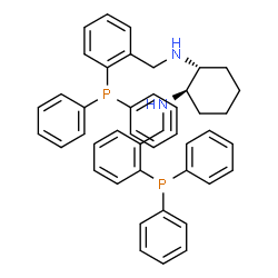 ChemSpider 2D Image | (1R,2R)-N,N'-Bis[2-(diphenylphosphino)benzyl]-1,2-cyclohexanediamine | C44H44N2P2