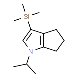ChemSpider 2D Image | 1-Isopropyl-3-(trimethylsilyl)-1,4,5,6-tetrahydrocyclopenta[b]pyrrole | C13H23NSi