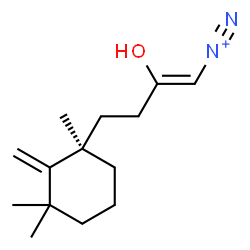 ChemSpider 2D Image | (1Z)-2-Hydroxy-4-[(1R)-1,3,3-trimethyl-2-methylenecyclohexyl]-1-butene-1-diazonium | C14H23N2O