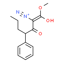 ChemSpider 2D Image | (1Z)-1-Hydroxy-1-methoxy-3-oxo-4-phenyl-1-heptene-2-diazonium | C14H17N2O3