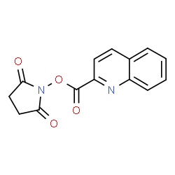 ChemSpider 2D Image | Quinaldic acid succinimide ester | C14H10N2O4