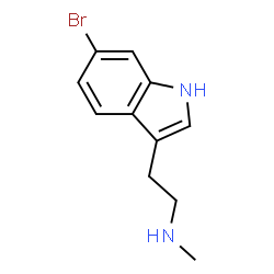 ChemSpider 2D Image | 6-bromo-N-methyltryptamine | C11H13BrN2
