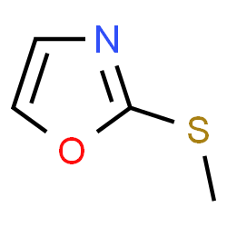 ChemSpider 2D Image | 2-(Methylthio)oxazole | C4H5NOS