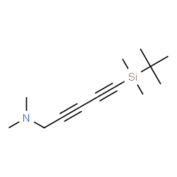 ChemSpider 2D Image | 5-[Dimethyl(2-methyl-2-propanyl)silyl]-N,N-dimethyl-2,4-pentadiyn-1-amine | C13H23NSi