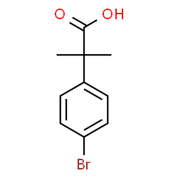 ChemSpider 2D Image | 2-(4-Bromophenyl)-2-methylpropanoic acid | C10H11BrO2