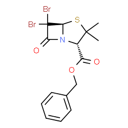 ChemSpider 2D Image | Benzyl 6,6-dibromopenicillanate | C15H15Br2NO3S