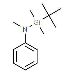 ChemSpider 2D Image | N,1,1-Trimethyl-1-(2-methyl-2-propanyl)-N-phenylsilanamine | C13H23NSi