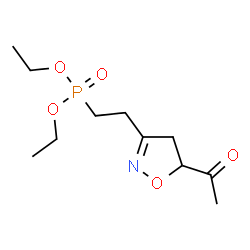ChemSpider 2D Image | Diethyl [2-(5-acetyl-4,5-dihydro-1,2-oxazol-3-yl)ethyl]phosphonate | C11H20NO5P