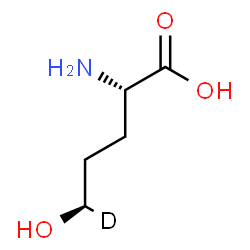 ChemSpider 2D Image | (5R)-5-Hydroxy-L-(5-~2~H_1_)norvaline | C5H10DNO3