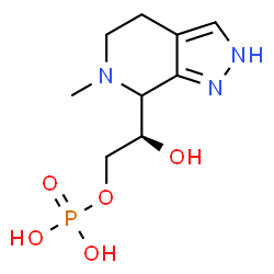ChemSpider 2D Image | (2R)-2-Hydroxy-2-(6-methyl-4,5,6,7-tetrahydro-2H-pyrazolo[3,4-c]pyridin-7-yl)ethyl dihydrogen phosphate | C9H16N3O5P