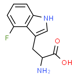 ChemSpider 2D Image | 4-Fluorotryptophan | C11H11FN2O2