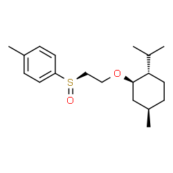 ChemSpider 2D Image | 1-[(R)-(2-{[(1R,2S,5R)-2-Isopropyl-5-methylcyclohexyl]oxy}ethyl)sulfinyl]-4-methylbenzene | C19H30O2S