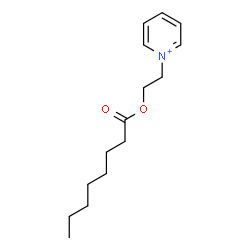 ChemSpider 2D Image | 1-[2-(Octanoyloxy)ethyl]pyridinium | C15H24NO2