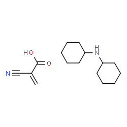 ChemSpider 2D Image | 2-Cyanoacrylic acid - N-cyclohexylcyclohexanamine (1:1) | C16H26N2O2