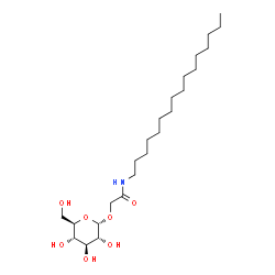 ChemSpider 2D Image | 2-(alpha-D-Glucopyranosyloxy)-N-hexadecylacetamide | C24H47NO7