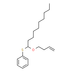 ChemSpider 2D Image | {[1-(3-Buten-1-yloxy)decyl]sulfanyl}benzene | C20H32OS