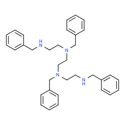 ChemSpider 2D Image | N,N'-Dibenzyl-N,N'-bis[2-(benzylamino)ethyl]-1,2-ethanediamine | C34H42N4