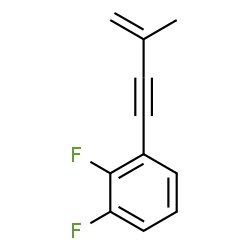 ChemSpider 2D Image | 1,2-Difluoro-3-(3-methyl-3-buten-1-yn-1-yl)benzene | C11H8F2