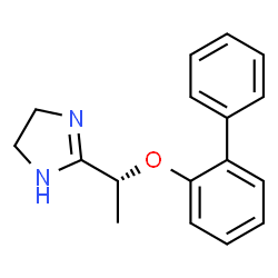 ChemSpider 2D Image | 2-[(1R)-1-(2-Biphenylyloxy)ethyl]-4,5-dihydro-1H-imidazole | C17H18N2O