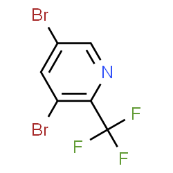 ChemSpider 2D Image | 3,5-Dibromo-2-(trifluoromethyl)pyridine | C6H2Br2F3N