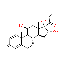 ChemSpider 2D Image | 16?-hydroxyprednisolone | C21H28O6