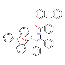 ChemSpider 2D Image | N,N'-[(1S,2S)-1,2-Diphenyl-1,2-ethanediyl]bis[2-(diphenylphosphino)benzamide] | C52H42N2O2P2
