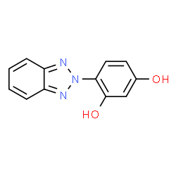 ChemSpider 2D Image | 4-(2H-Benzotriazol-2-yl)-1,3-benzenediol | C12H9N3O2