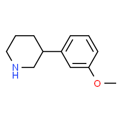 ChemSpider 2D Image | 3-(3-Methoxyphenyl)piperidine | C12H17NO